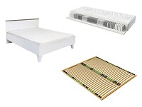 Posteľ 160×200 s roštom a matracom Merida: STOCKHOLM
