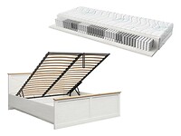 Posteľ 180x200 s úložným priestorom, roštom a matracom: FRIJA