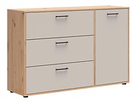 Komoda s dvierkami a 3 zásuvkami: Hinton