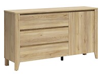 Komoda s dvierkami a 3 zásuvkami: Sawira II