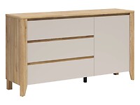 Komoda s dvierkami a 3 zásuvkami: Sawira II