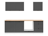 Kuchynská linka 240 cm s pracovnou doskou: JUNONA LINE