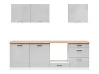 Kuchynská linka 240 cm s pracovnou doskou: JUNONA LINE