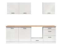 Kuchynská linka 240 cm s pracovnou doskou: JUNONA LINE