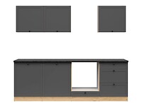 Kuchynská linka 240 cm s pracovnou doskou: JUNONA LINE