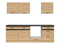 Kuchynská linka 240 cm s pracovnou doskou: JUNONA LINE