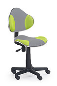 Detská stolička FLASH má povrch potiahnutý membránovou nábytkovou látkou.
• Nastavenie výšky kresla je možné pomocou plynového piestu, ktorý sa ovláda páčkou pod sedadlom stoličky. 
• Dostupné farebné kombinácie: sivo-zelená, sivo-oranžová, čierno-fialová, sivo-ružová.
• Na stoličke je použitý základný mechanizmus.
• Maximálna nosnosť stoličky je 80 kg.