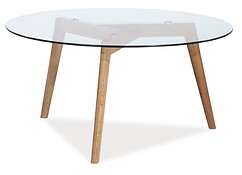 
	Konferenčný stolík OSLO L2 v modernom dizajne je vhodný do každej domácnosti.
	• Disponuje špecifickým farebným podaním, kde okrúhla doska stola je z tvrdeného číreho skla a konštrukcia je z dubového dreva.
	• Doska a nohy sú vyrobené v priamej línii bez zbytočných ozdôb a detailov, zásluhou čoho sa model stáva ideálnym základom modernej domácnosti.
	• Materiál: Sklo číre + drevo.
	• Stôl je dodávaný v demonte a montáž je veľmi jednoduchá.
