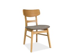 
•     Jedálenská stolička CD - 61.
•     materiál: drevo/látka.
•     dostupná vo farebnom prevedení: dub/sivá.
