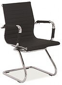 
	Konferenčná stolička Q-123 vďaka jednoduchému tvaru ponúka praktický prvok nábytku do každej domácnosti.
	• Komfort vzniká vďaka čalúneniu z kvalitnej ekokože v čiernom farebnom prevedení.
	• Vhodná do moderných kancelárií a inštitúcií.

	 

	Farba stoličky na Vašom monitore sa nemusí zhodovať so skutočným farebným prevedením produktu.
