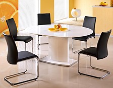 
	Rozkladací jedálenský stôl FEDERICO poskytuje dve využiteľné plochy podľa potreby momentu.
	• Masívny stôl, ktorý je možné rozložiť až na dĺžku 180 cm sa prispôsobí počtu zúčastnených osôb.
	• Stôl určený na rodinné obedy alebo večere je v súlade s najnovšími trendmi v interiérovom dizajne.
	• Zásluhou skvelého vzhľadu je kombinácia MDF dosky a nerezu v bielom prevedení.
	• Cena neobsahuje stoličky.

	• Maximálna nosnosť stola je do 40kg.
	• Stôl je dodávaný v demonte.
