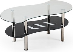 Konferenčný stolík CATANIA je určený pre tých, ktorí oceňujú moderné formy nábytku.
• Disponuje špecifickým farebným podaním, kde vrchná doska stola je z tvrdeného číreho skla, spodná časť je z čierneho skla so vzorom a plní odkladaciu funkciu. 
• Stolík je originálneho tvaru a konštrukciu tvoria štyri nožičky, ktoré sú vyrobené z nerezovej ocele.
• Stôl je dodávaný v demonte a montáž je veľmi jednoduchá.