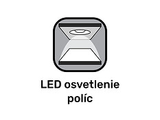 Energeticky úsporné LED osvetlenie pre sklenené police vo vitríne REG1W1D/100.