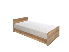 Charakteristika: 

•    Jednoduchá posteľ LOZ/90.
•    Lôžko vybavené úložným priestorom, ktorý umožňuje ukladať vankúše a deky.                                                                                                                                                                                                     •    K tejto posteli je vhodný IBA pružinový matrac (90x200 cm) z ponuky BLACK RED WHITE - TIAGO 90. Matrac obsahuje vo vnútri drevený rošt.                                                                                                                                                                       •     Uvedená cena postele neobsahuje cenu matraca.
•    Jednoduchá montáž.


  Moderná kombinácia farieb korpusu dub canyon monumet / sivý wolfram v spojení s farbami dub canyon monumetn s 3D potlačou / sivý wolfram, na  dvierkach skriniek a čelách zásuviek, vytvoria najmodernejšie trendy dnešnej doby.