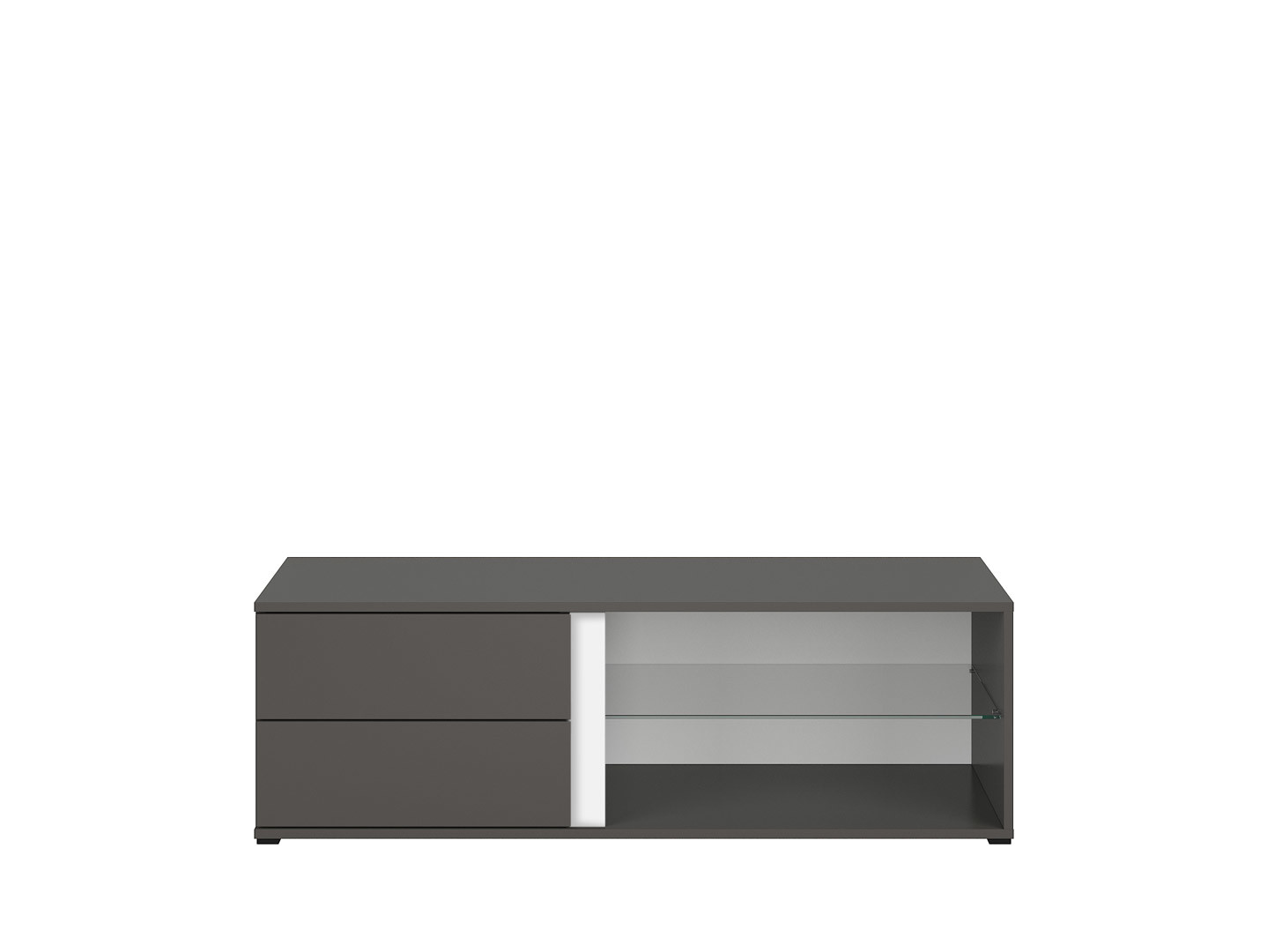 TV stolík GRAPHIC RTV2S/120/C sivý wolfram