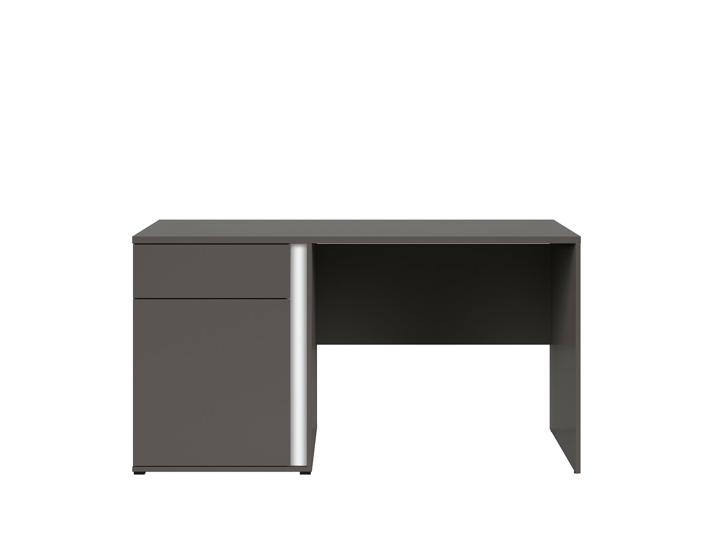 Kancelársky stôl GRAPHIC BIU1D1SL/C sivý wolfram