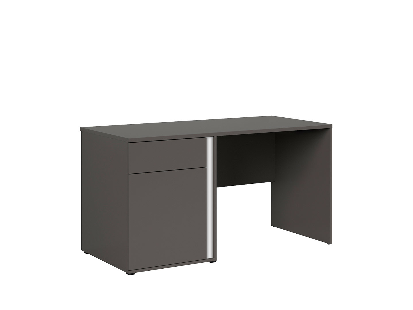 Kancelársky stôl GRAPHIC BIU1D1SL/C sivý wolfram