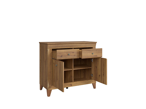 Komoda KOM2D2S BERGEN smrekovec sibiu zlatý