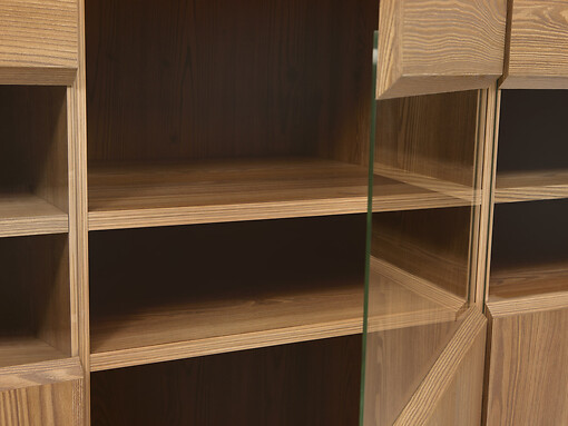 Vitrína REG3W BERGEN smrekovec sibiu zlatý