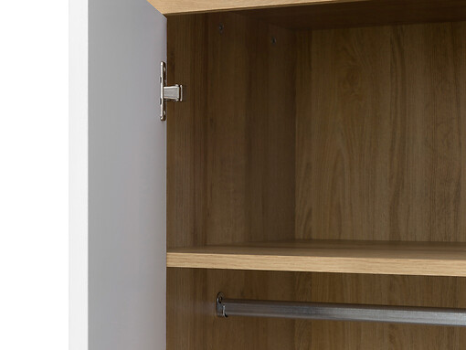 Skriňa SZF2D BALDER dub riviera / biely lesk