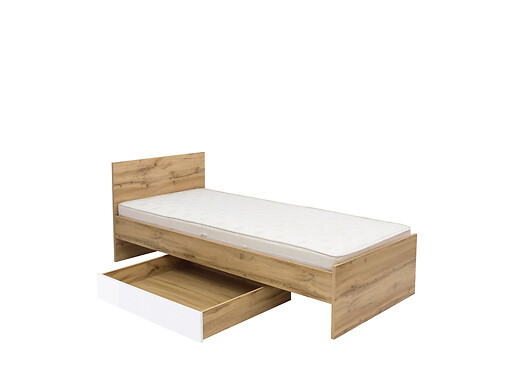 Posteľ LOZ/90 ZELE dub wotan