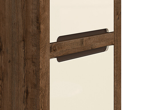 Regál RUSO REG2D dub april / perlový lesk