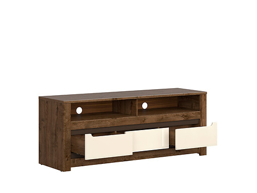 Tv stolík RUSO RTV3S dub april / perlový lesk