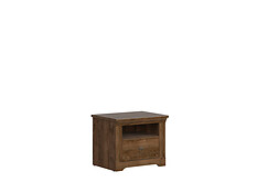 Charakteristika: 

•     Nočný stolík KOM1S z kolekcie PATRAS.
•    Stolík obsahuje otvorenú policu a 1 zásuvku na valčekových koľajničkách.         
•    Jednoduchá montáž. 

Elegantná a zároveň klasická kolekcia nábytku PATRAS vytvára vďaka dubovému prevedeniu dojem útulného a teplého domova v každom interiéri.

