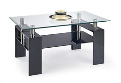 
	
		Konferenčný stolík DIANA H v originálnom dizajne je vhodný do moderných domácností.
		• Disponuje špecifickým farebným podaním, kde vrchná doska stola je z tvrdeného číreho skla. Spodná doska pozostáva z čierneho skla.
		• Zaujímavým prvkom sú aj podnože stolíka (MDF lakovaná) vo farebnom prevedení čierneho laku.
		• Stôl je dodávaný v demonte a montáž je veľmi jednoduchá.
	
		
		Farba stolíka na Vašom monitore sa nemusí zhodovať so skutočným farebným prevedením produktu.


	 
