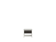 Charakteristika: 

•    Nočný stolík KOM1S z kolekcie SALINS.
•    Stolík obsahuje 1 otvorenú policu a 1 zásuvku na valčekových koľajničkách. Vhodnú ako úložný priestor na malé veci.

•    Jednoduchá montáž.
