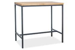 
	Barový stolík METRO poskytuje praktický prvok nábytku do každej modernej jedálne, či obývačky.

	• Dizajn stolíka je založený na jednoducho tvarovanej kovovej konštrukcii v čiernom farebnom prevedení.

	• Doska (prírodná dyha) stola vo farebnom prevedení dub, dodáva celému produktu moderný a zároveň sympatický vhľad.

	• Stolík je dodávaný v demonte a jeho montáž je veľmi jednoduchá.

	 

	Farba stolíka na Vašom monitore sa nemusí zhodovať so skutočným farebným prevedením produktu.
