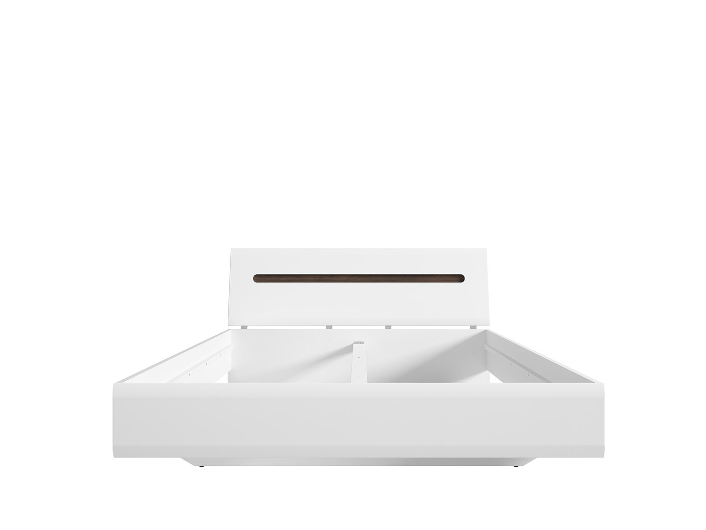 Manželská posteľ AZTECA TRIO LOZ/160 biela/biely lesk
