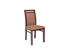Jedálenská stolička zo systému SENEGAL. Rám stoličky je z bukového masívu.  Prevedenie dub wenge.