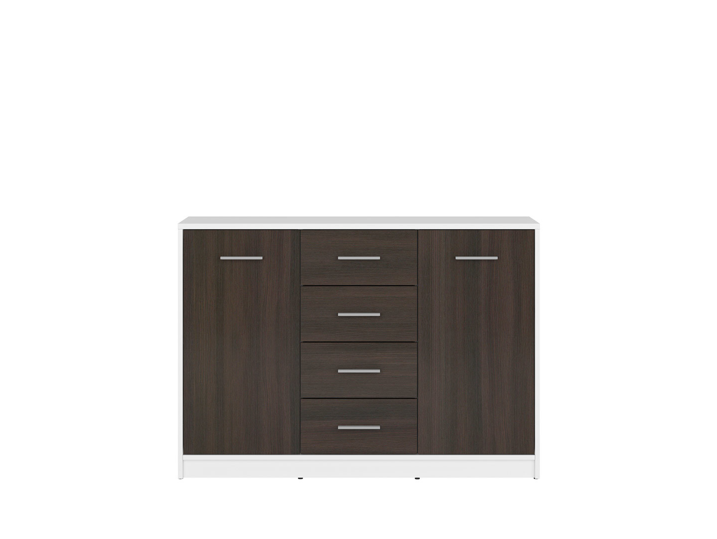 Príborník NEPO PLUS KOM2D4S biela/wenge