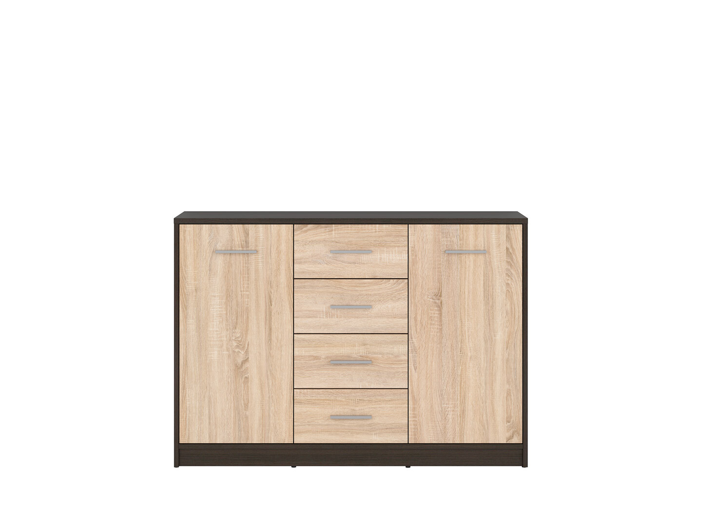 Príborník NEPO PLUS KOM2D4S wenge/dub sonoma