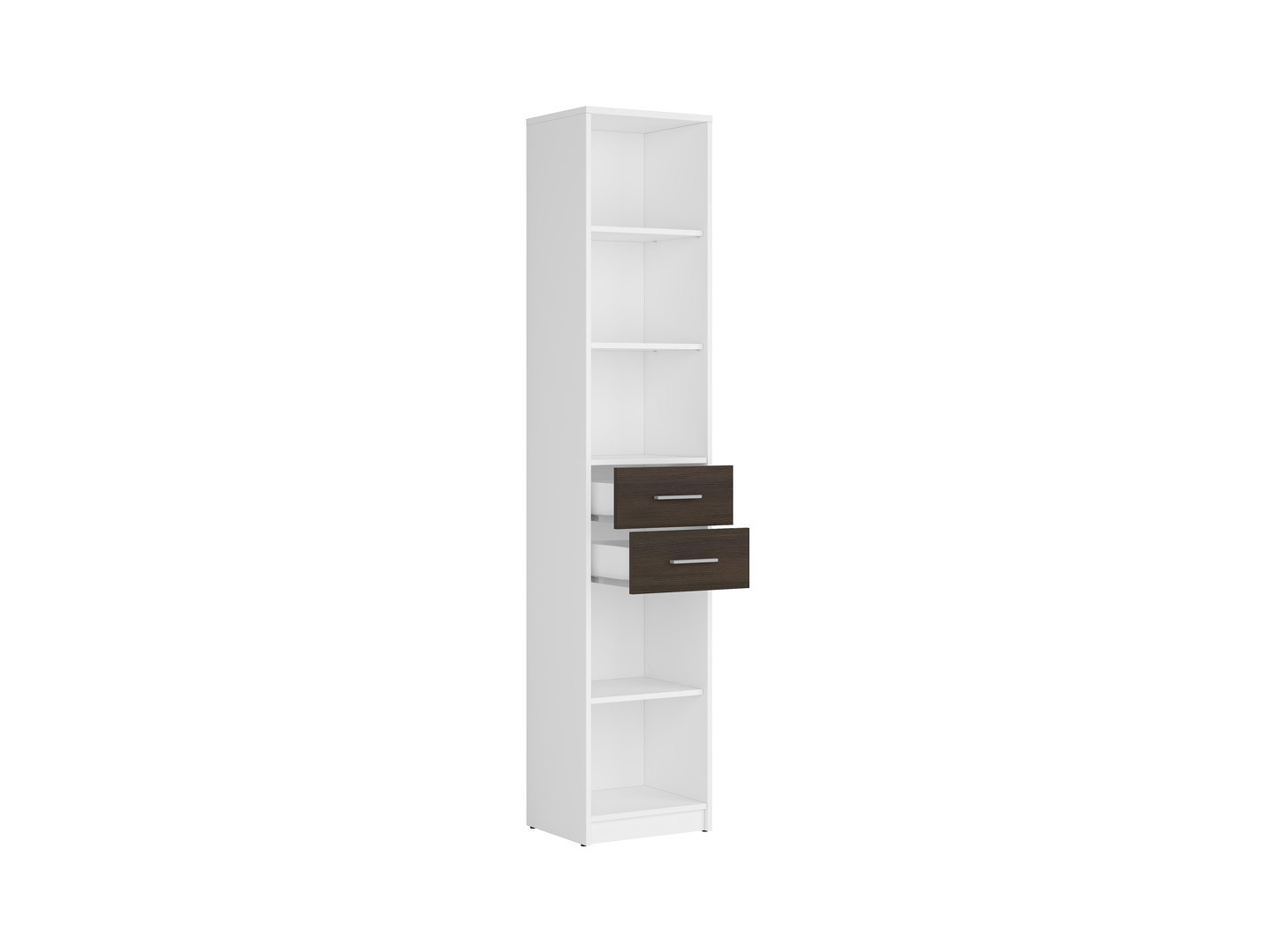 Regál NEPO PLUS REG2S/40 biela/wenge