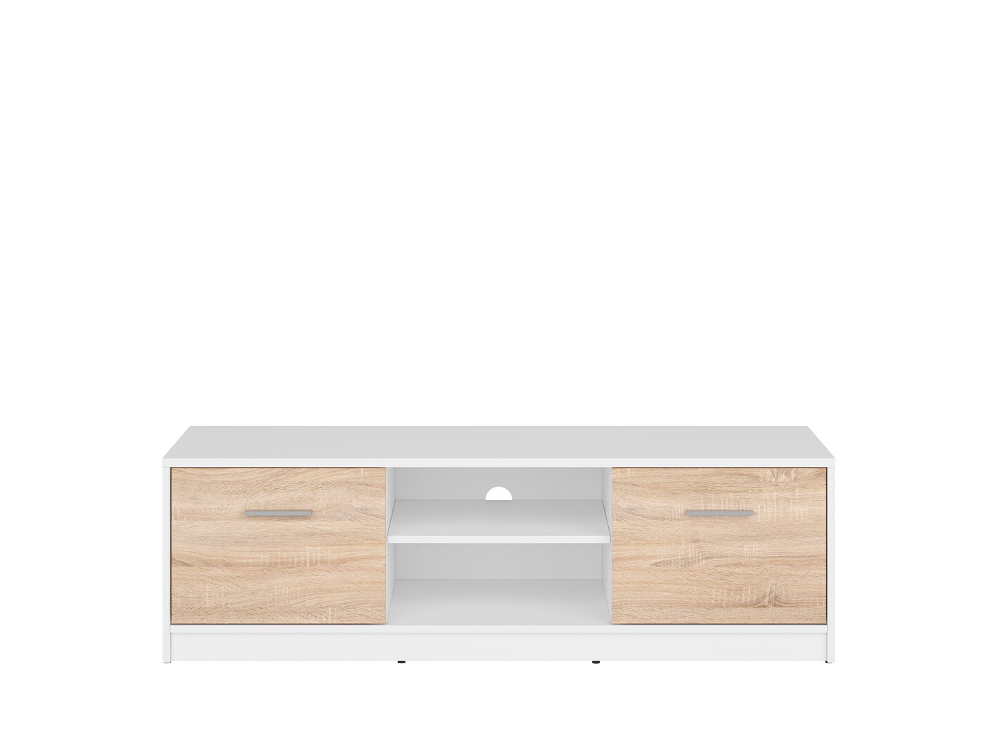 TV skrinka NEPO PLUS RTV2D biela/dub sonoma