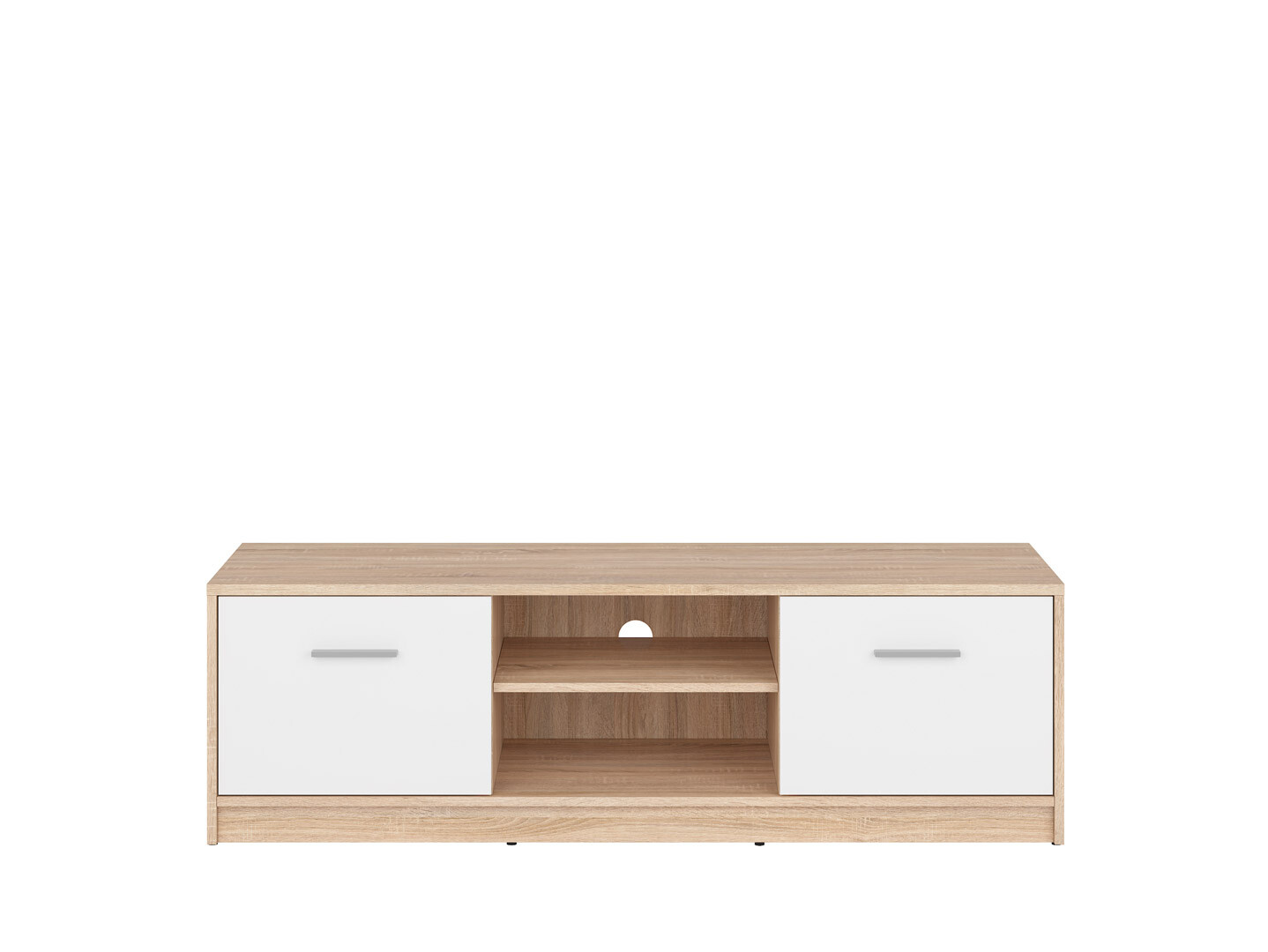 TV skrinka NEPO PLUS RTV2D dub sonoma/biela
