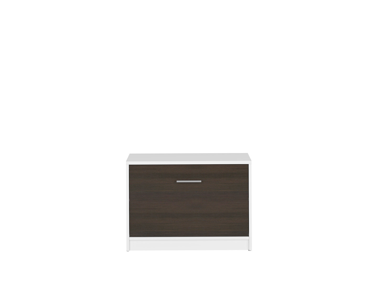 Skrinka na topánky NEPO PLUS SFK1K biela/wenge