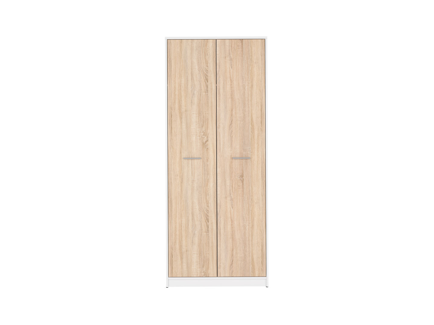 Skriňa NEPO PLUS SZF2D biela/dub sonoma