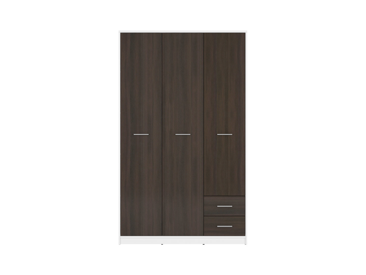 Skriňa NEPO PLUS SZF3D2S biela/wenge