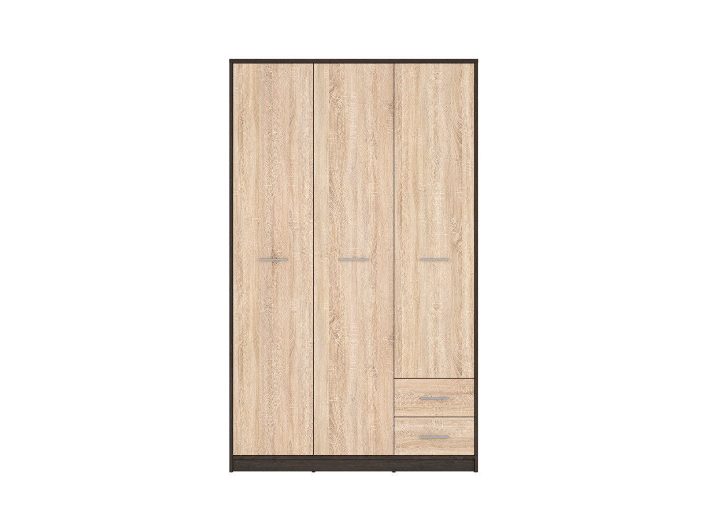 Skriňa NEPO PLUS SZF3D2S wenge/dub sonoma