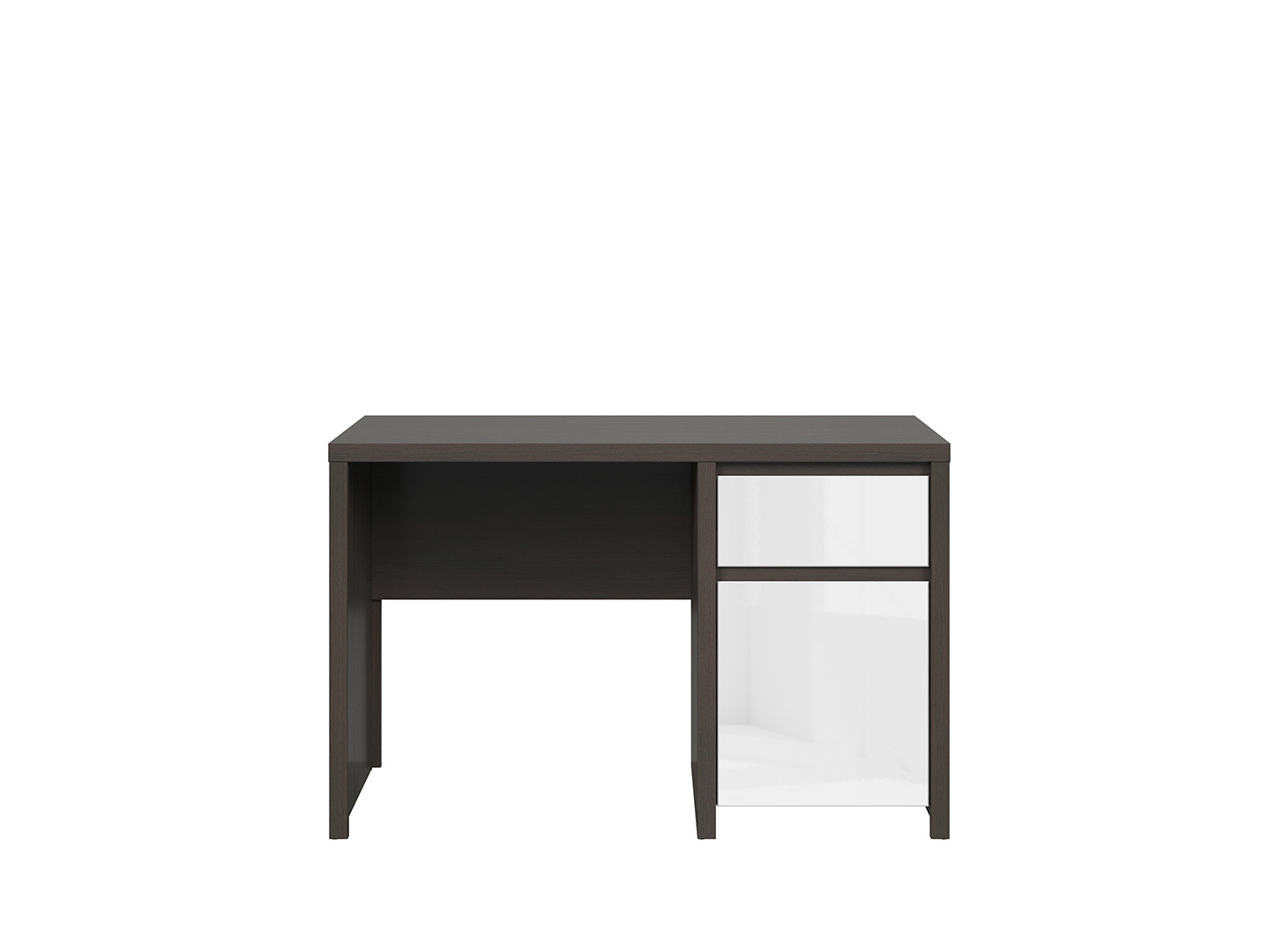 Stôl Kaspian BIU1D1S/120 Wenge/Bely