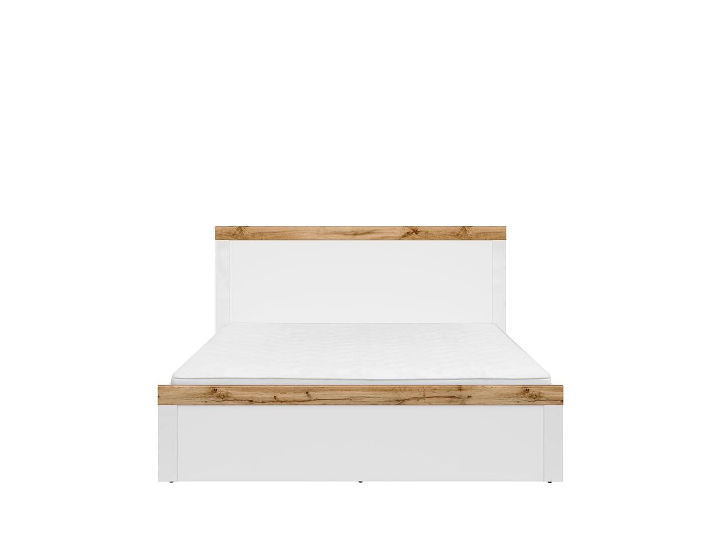 Posteľ HOLTEN LOZ/160 biely/dub wotan