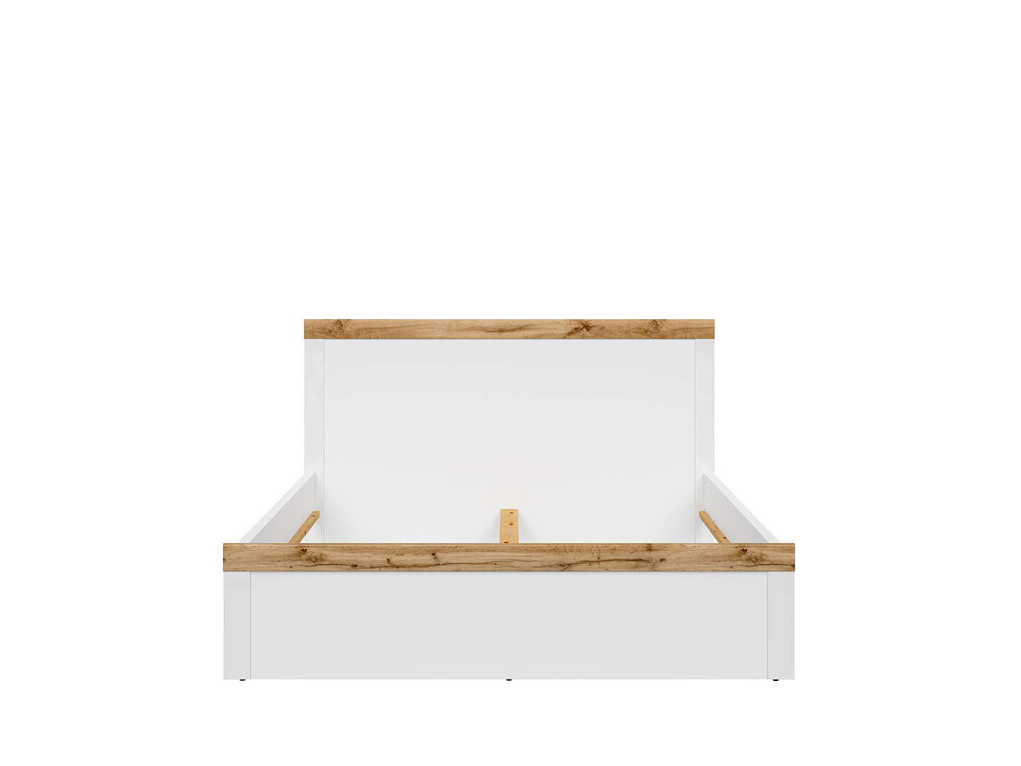 Posteľ HOLTEN LOZ/160 biely/dub wotan