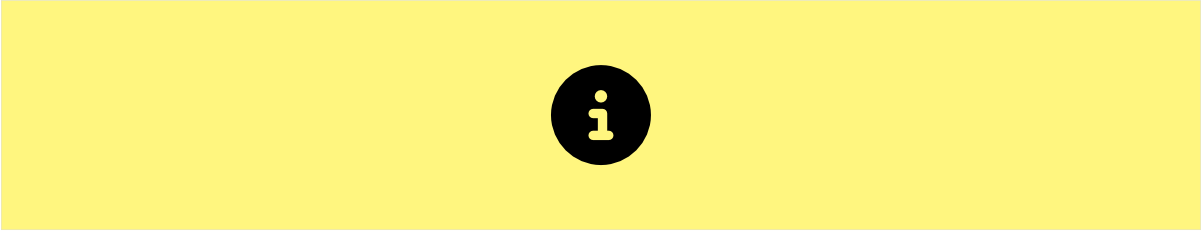 Na obrázku je symbol informácií na žltom pozadí.