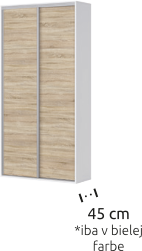 Skriňa FLEX 45 cm hlboká.