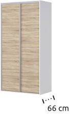 Skriňa FLEX 66 cm hlboká.